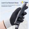Level 5 Cut-Resistant Oil & Wear-Resistant Nitrile Gloves for Anti-Slip Construction & Labor Protection.