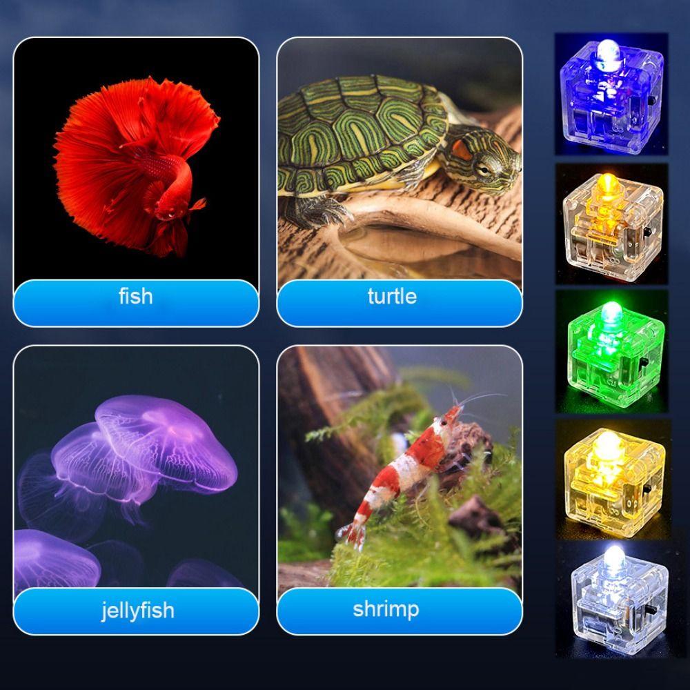 Decorative Submersible Mini LED Lights Mini Fish Tank Decorative Lamp Fish Tank Candle Lamp  Home