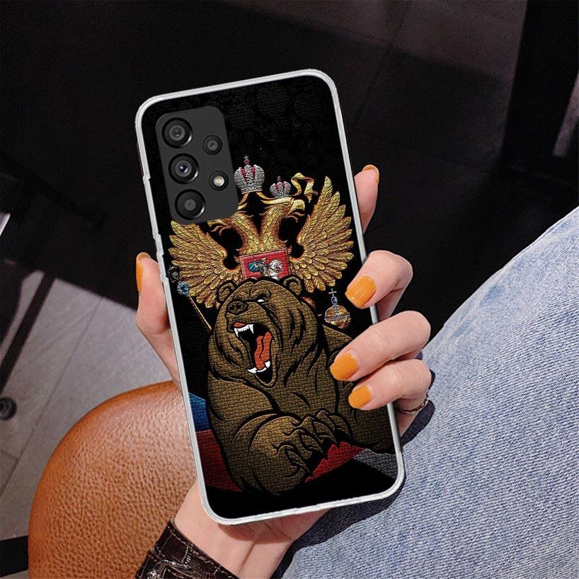 Russia Russian Flags Emblem Phnoe Case for Samsung Galaxy A17 A37 A57 A16 A26 A36 A56 A15 A14 A13 A55 A54 A53 A35 A34 A33 A25 A2