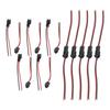 Male to Female Connector Set 20pcs PVC Insulated Copper Wires Rated at 300V for Effective Electrical Connections