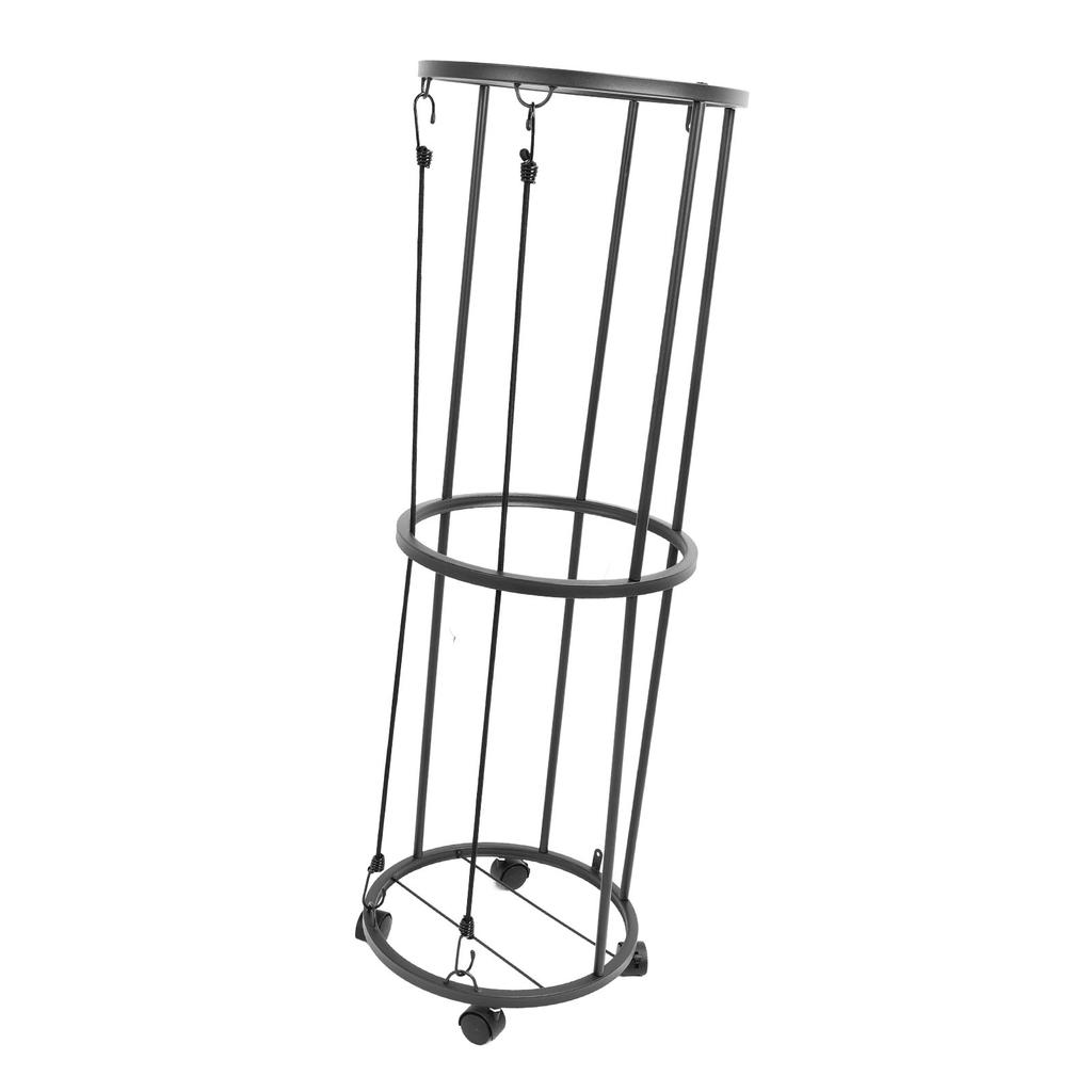 Ball Storage Rack Rolling Metal Lockable Ball Organizer for Basketball Soccer Volleyball