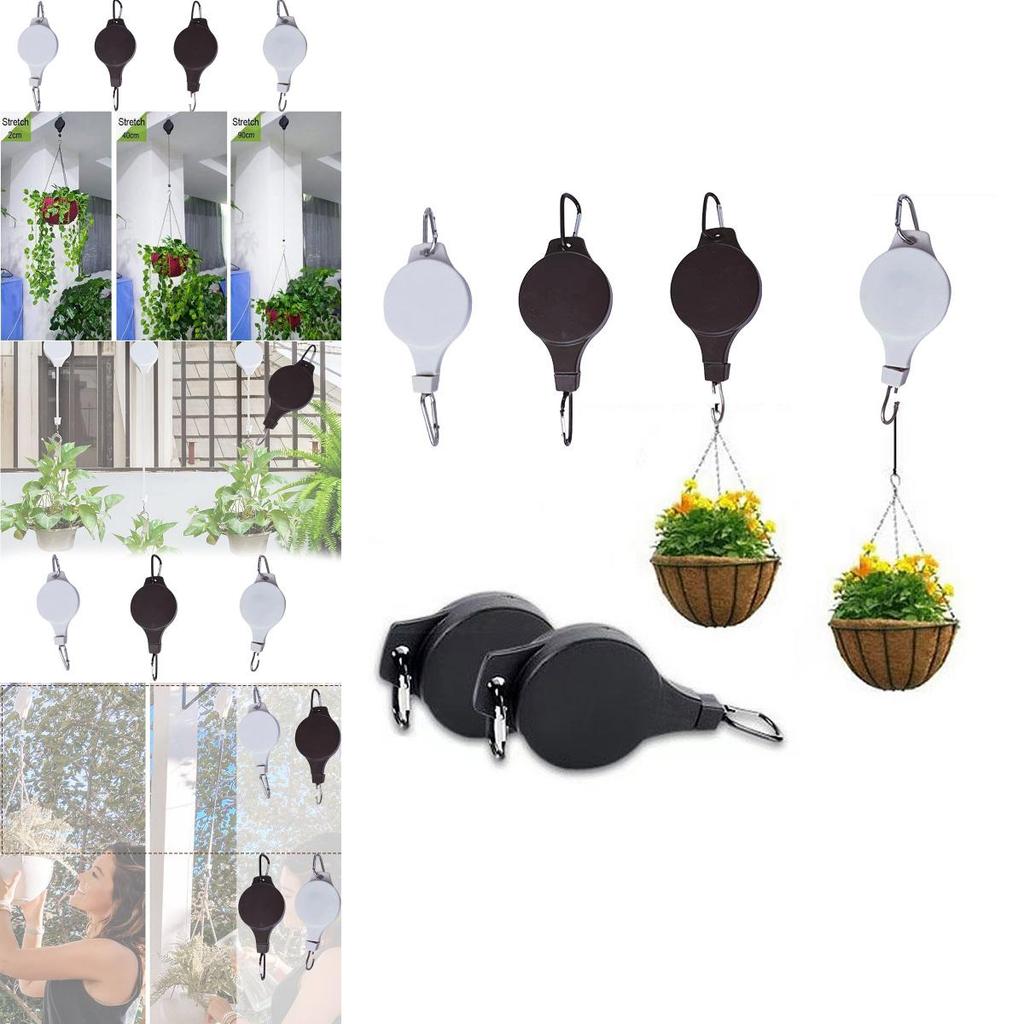 6 Pcs Traffic Light Elevator Plant Lift Easy-to-use Flower Basket Plant Pulley