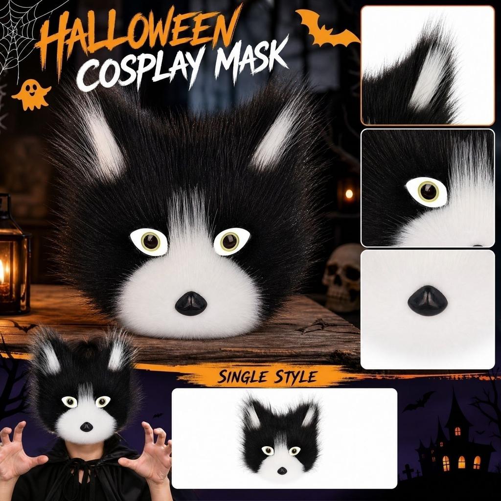 Halbgesichtsmaske mit Augenlöchern als Halloween-Kostümparty-Accessoire