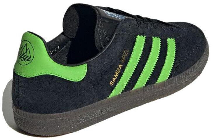 adidas Samba SPZL Deco Low Black Lucid Lime Gum - IF5738