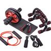 5-Piece Fitness Set: Ab Wheel & Push-Up Bars for Comprehensive Core Training
