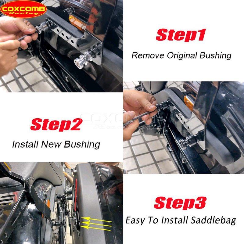 For Harley Softail Low Rider ST FXLRST 117 FXRST Sport Glide FLSB Motorcycle Saddlebag Saddle Bag Docking Hardware Mounting Kit