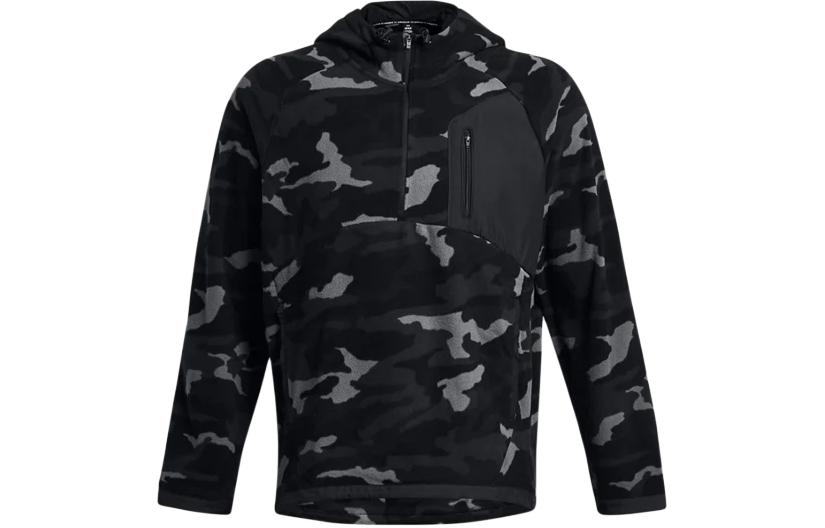 Under Armour Microfleece Printed Hoodie Sweatshirt Men s Black 1378982-001 L