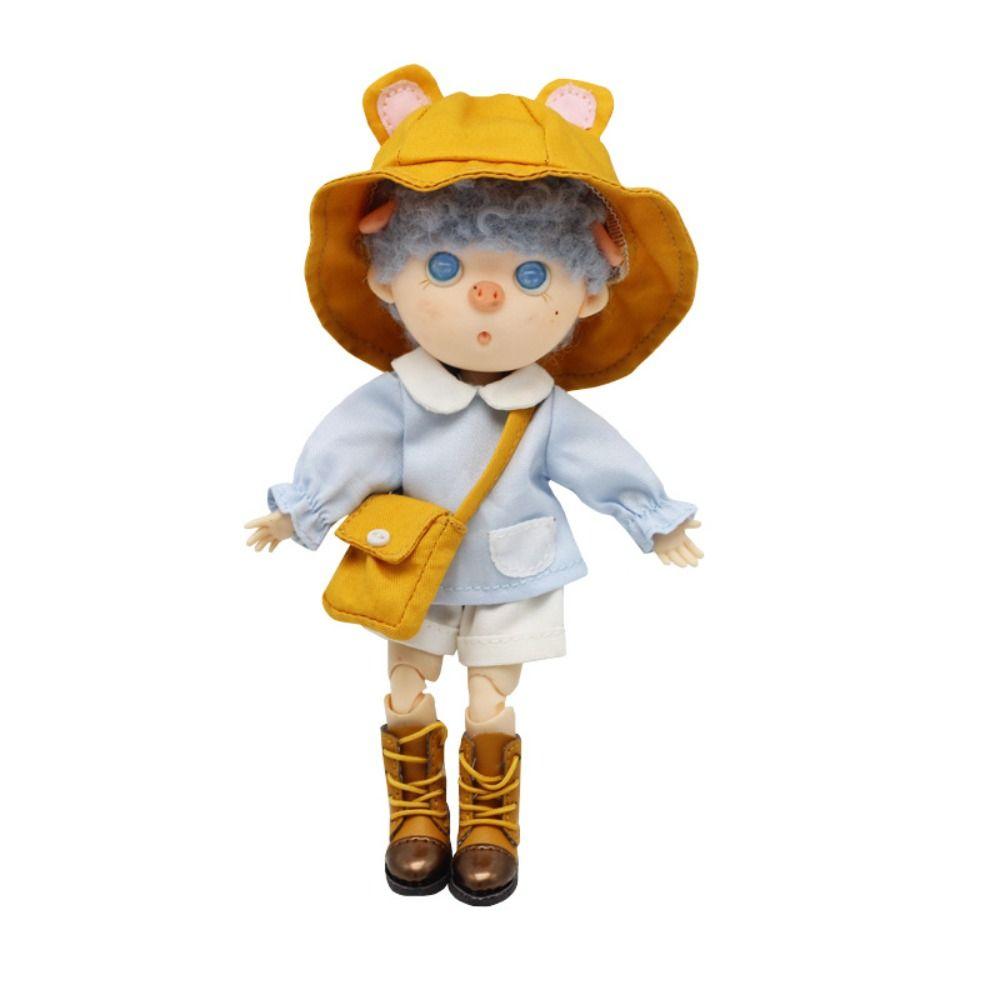 Kindergarten Ob11 Doll Clothes Rabbit Bear Ears BJD Doll Outfit Obitsu11 School Uniform  DIY Toy