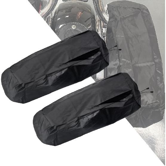 

HDBUBALUS Waterproof Saddlebags Lid Covers Audio Speaker Lids Bras Fits For Harley Touring Road King Street Glide Road Glide Electra Glide Ultra