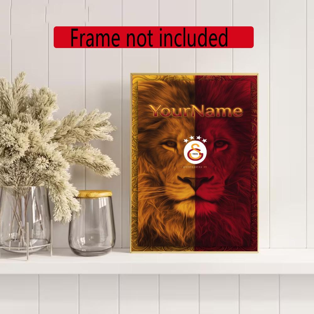 Galatasaray Customize Text Diamond Painting Round Diamond Mosaic Suitable For Beginners Diamond Painting Rhinestones Gift Frameless