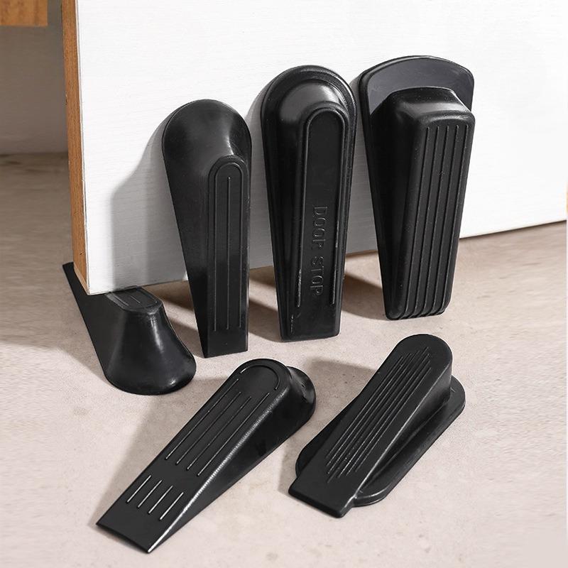Door Stoppers for Bottom of Door On Floor, Premium Rubber Door Stopper Wedge, Floor Stable Stackable Door Stops for Carpet Heavy Duty Door, Door Gaps