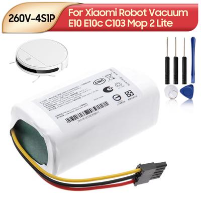 Batteria di Ricambio Nuova 260V-4S1P Per Aspirapolvere Robot Xiaomi E10 E10c C103 Mop 2 Lite 2600mAh
