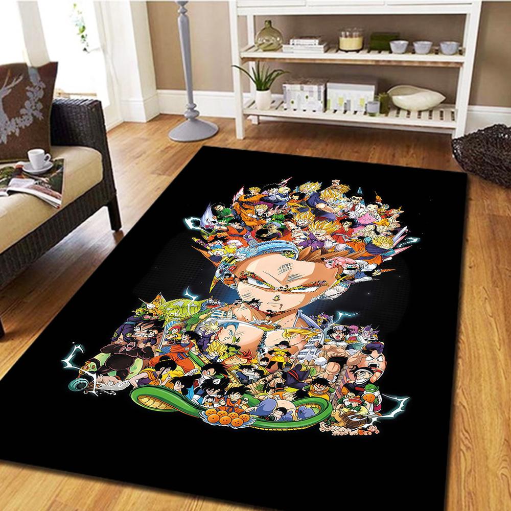 Dragon Ball Z Digital Print Carpet, Living Room Floor Mat, Bedroom Decorative Rug, Cool Movie Play Mat -HYQ12 60x90cm