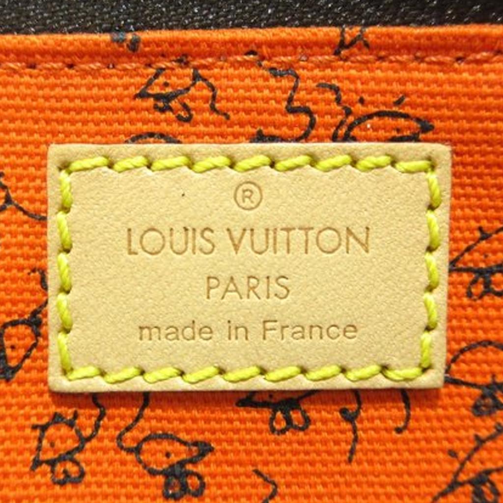Louis Vuitton Elizabeth Pattern Printed Leather Wallet Unisex Wallet Brown Orange GI0357