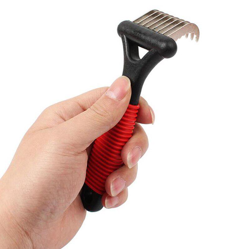Comb Professional Grooming Tool Pet Rake for Dogs Cats Best In Removing Undercoat Mats