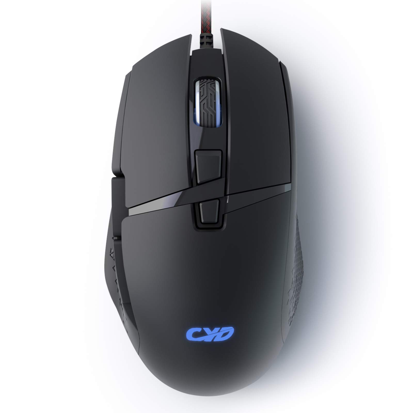

CYD C309 Wired Gaming Mouse, 7200 Adjustable DPI, Ergonomic Design, USB Gaming Mouse, Suitable for Large Hands, 8 Programmable Buttons, LED Breathing