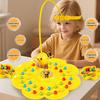 Magnetisches Bohnenpflückspiel mit Stirnband Farberkennung Kinder Eltern Interaktiv Familienparty Tischplatte Angelbrettspiel Lernspielzeug
