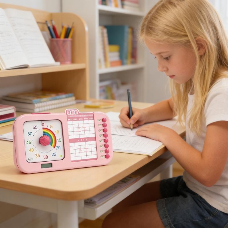 60 Second Visual Display Device With Digital Screen And Task Monitor For Time Management In Office And Study Area
