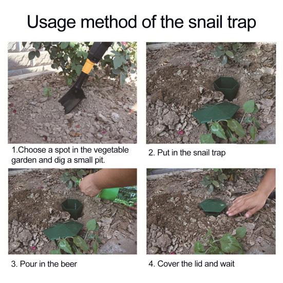 Garden Snail Trap Reusable Snail Catcher Slug Cage Farm Protector Pest Bait Station for Plant Protection Vegetable Beds