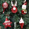 3/6Pcs/Pack Gifts High Quality Christmas New Year Hanging Pendant DIY Home Decoration Lollipop Plastic