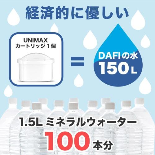 Compatible Brita Maxtra Plus cartridges and filters for DAFI water filters. Unimax PerfectLine replacement cartridges and filters, set of 3 (Japan mod