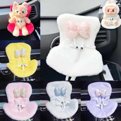 Miniatur-Auto-Aroma-Sicherheitssitz für 17 cm Labubu-Puppen Niedliche DIY-Puppenkleidung Mode-Accessoires Reizendes Outfit Geschenke für Mädchen Freunde