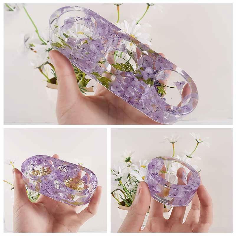 DIY Zylindrischer Kerzenständer Silikonform Zement Gips Kerzenhalter Form Duft Aromatherapie Dekoration Harzform