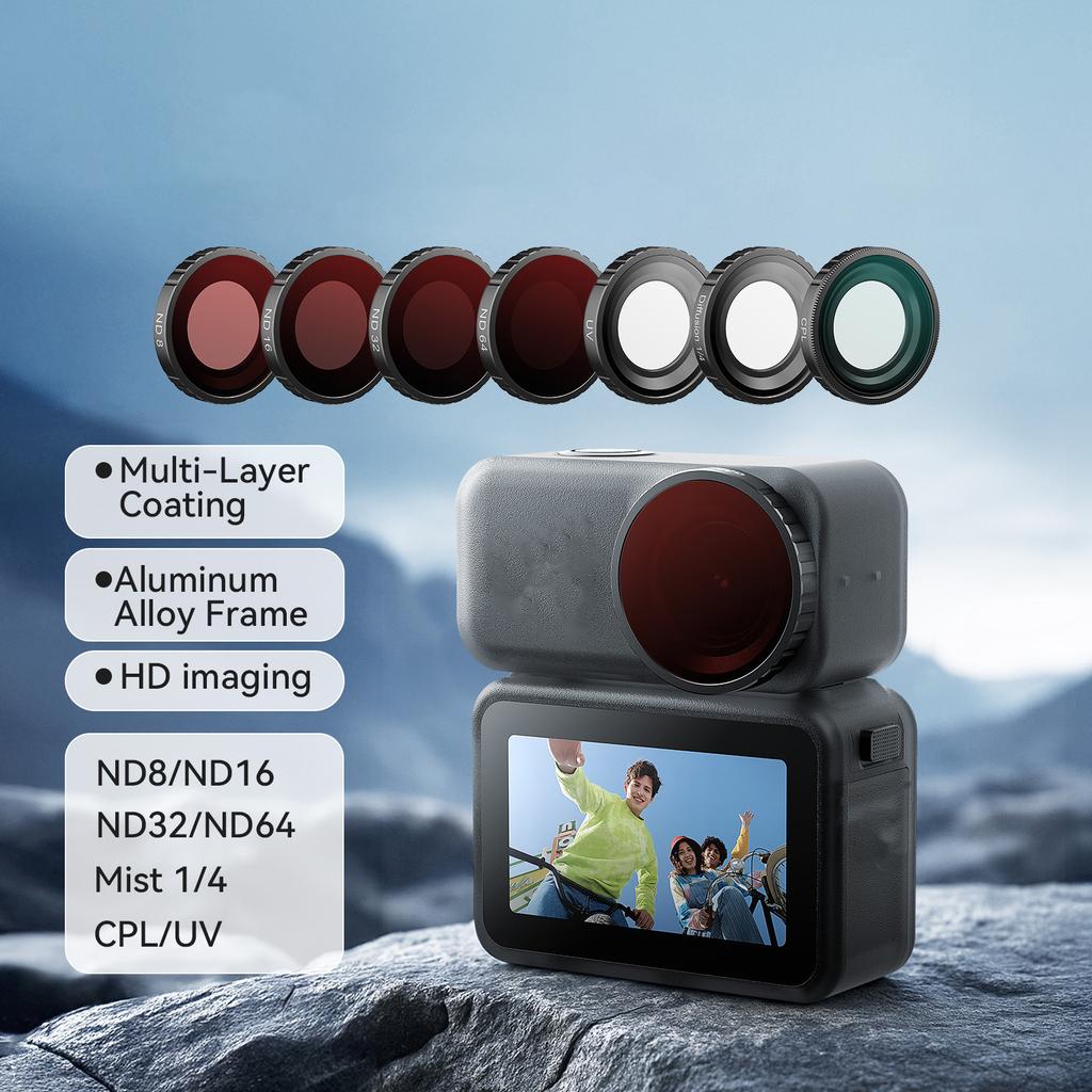 Shockproof Camera Lens Filter With Anti Scratch Coating Waterproof High Transmittance Glass For Extreme Environment