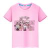 Labubu T Shirt for Kids Boy 10years 100%Cotton Anime Short Kawaii Tops Pride Tshirt Y2k Toddler Girl Clothes Kids Clothes Girls