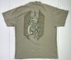 Vintage 90er Silberfaden Drachen Grafik Khaki Grün Asiatische Kunst T-Shirt XL Unisex T-Shirt