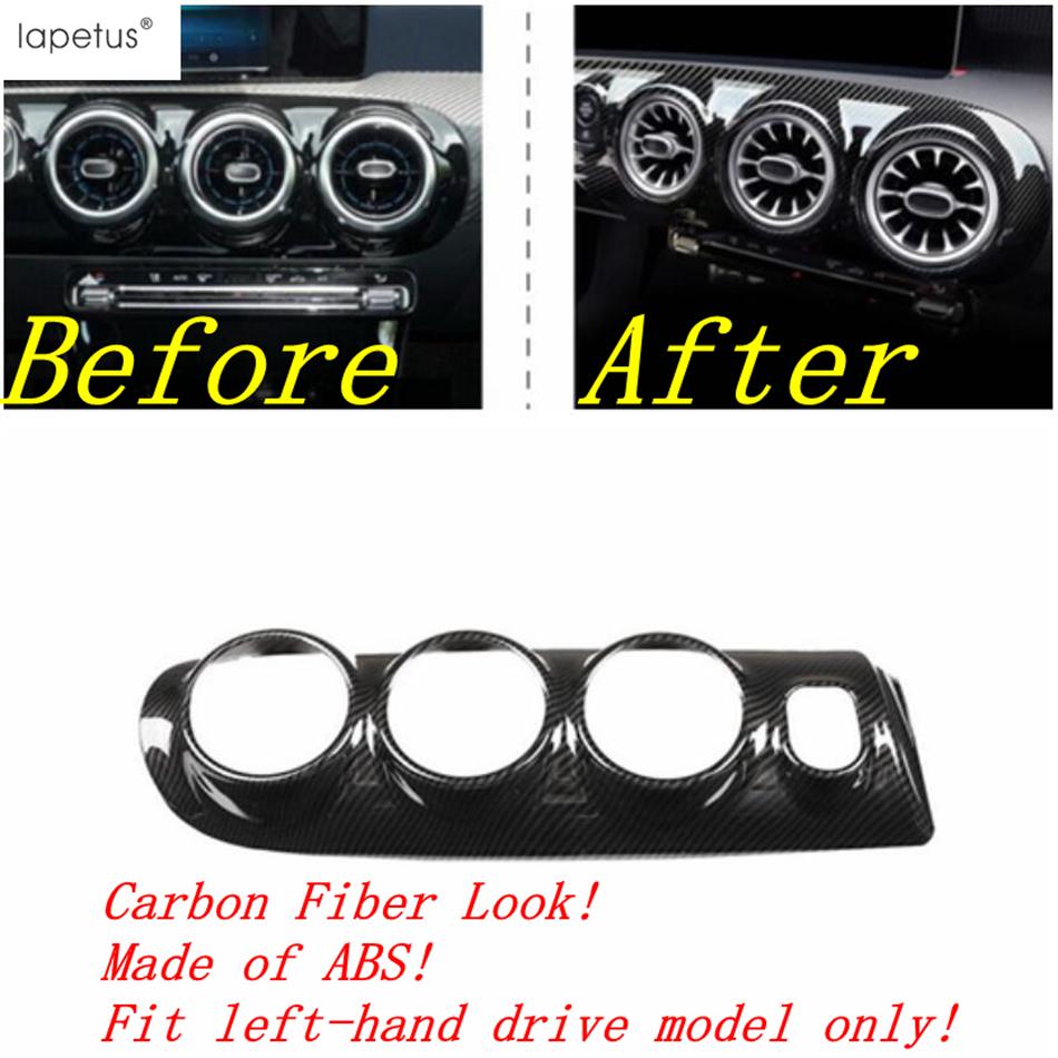 Koolstofvezel Interieur Middenconsole Lucht AC Airconditioning Ventiel Cover Trim Accessoires Voor Benz A Klasse W177 A200 A220 - 2024