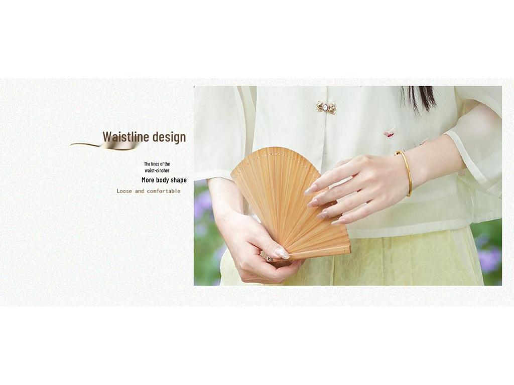 2025 Summer Retro Embroidery Tang Suit & Wide-Leg Pants Hanfu Set