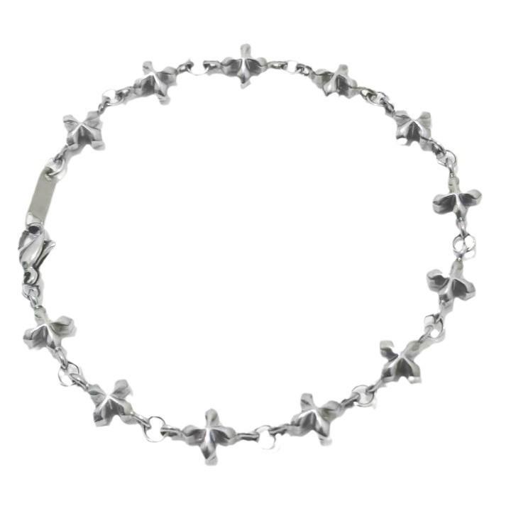 Titanium Steel Cross Bracelet For Couples Elegant Geometric Design Jewelry For Gift