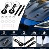 1set Universal Racing Hood Pin Lock Kit Quick Release Metal Hood Latch with Full Mount Hardware Auto Cool Decoration Accessories