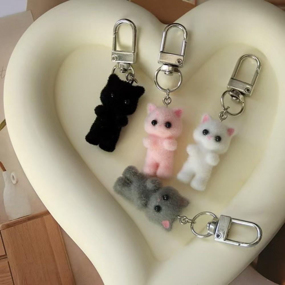 Kreative Plüschkatzen-Anhänger-Ornamente Autoschlüsselanhänger Modischer Katzen-Schlüsselanhänger Geschenke