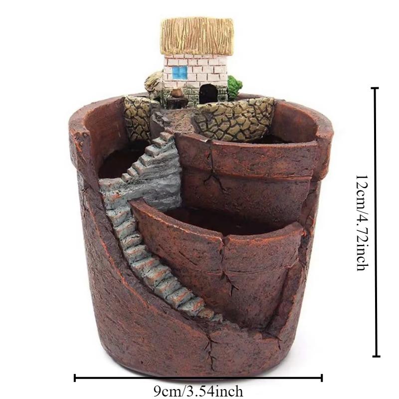 

Скандинавский креативный круглый суккулентный цветочный горшок ленивый суккулентный горшок суккулентное растение мини-мультяшный смоляной цветочный горшок 9x12cm