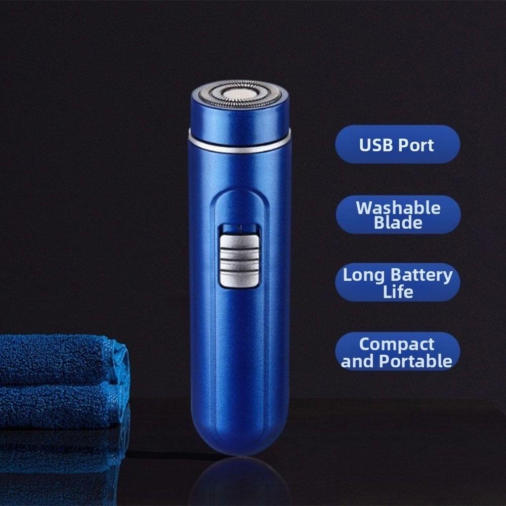 Cordless Men Electric Shaver Type-C Charging Face Hair Remover Tool Men's Beard Trimmer Daily Use