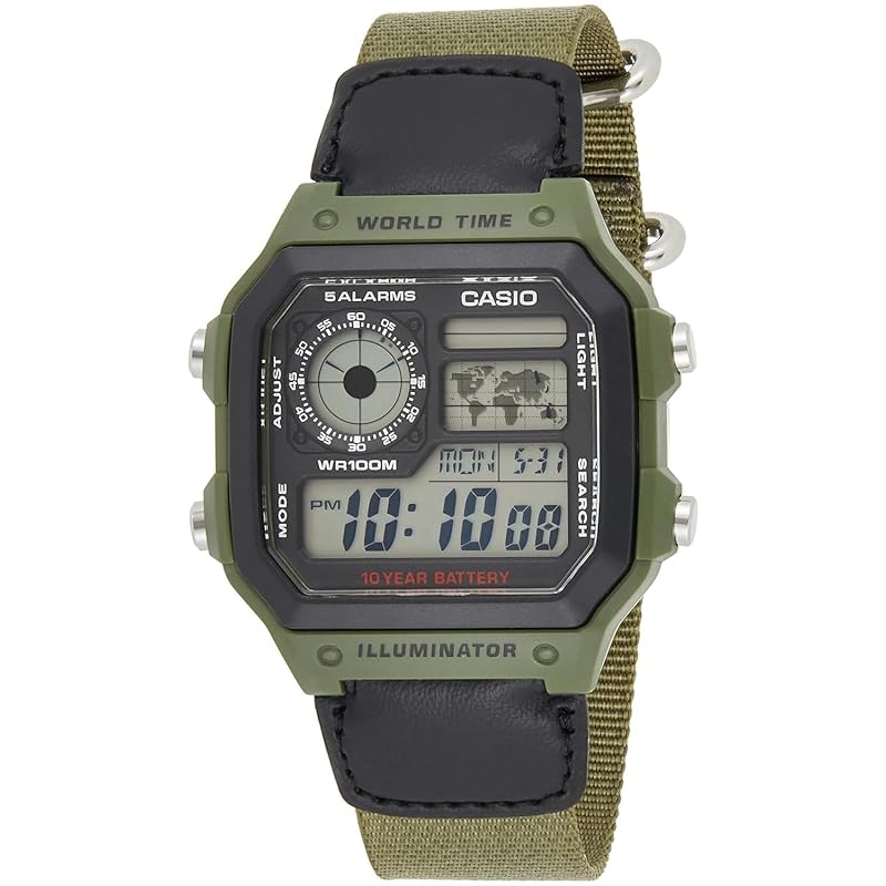 

CASIO (Casio) watch digital men s overseas model AE-1200WHB-3B [product]