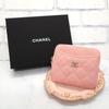 AP2061_B10583_U2360 Coin Case Pink Caviar Skin Women