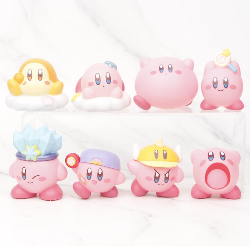 Entzückende Pvc Kirby Figur Star Kirby Wolkenkuchen Auto Display Blind Box Sammlerstück