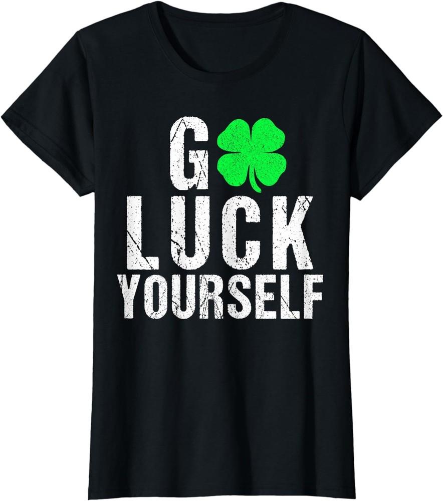 Funny Saint Patrick039s Day for Adults Celebration Ladies039 Crewneck T-Shirt
