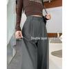 Women's High-Waist Casual Straight-Leg Suit Pants - Versatile Spring/Autumn Style
