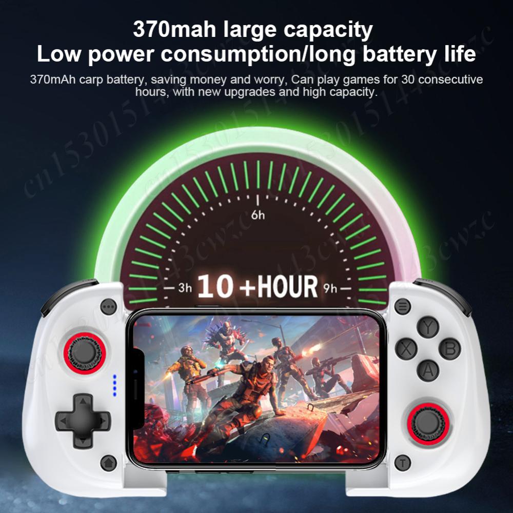 Controller de jocuri telescopic pentru telefonul mobil X3 Gamepad Controller de jocuri mobil compatibil Turbo Bluetooth pentru Android/iOS/PC/Switch