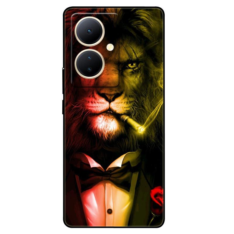 For Vivo V29 Lite 5G Case Global TPU Silicone Wolf Lions Phone Shell For VIVO V29 LITE 6.78 Funda On V29Lite Cat Animals Covers