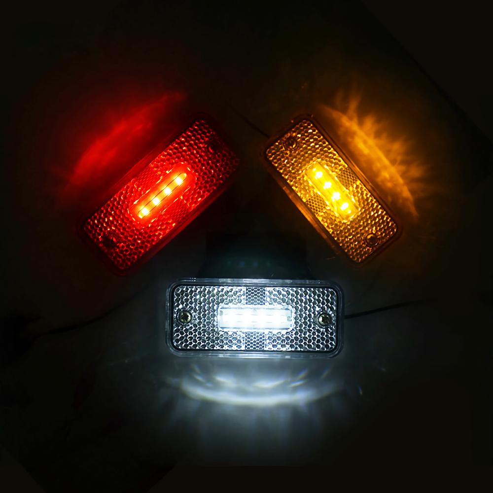 4Pcs Truck Sidelight 24V Parking Lights Trailer Side Marker Cargo Car Position Light Accessories Parts