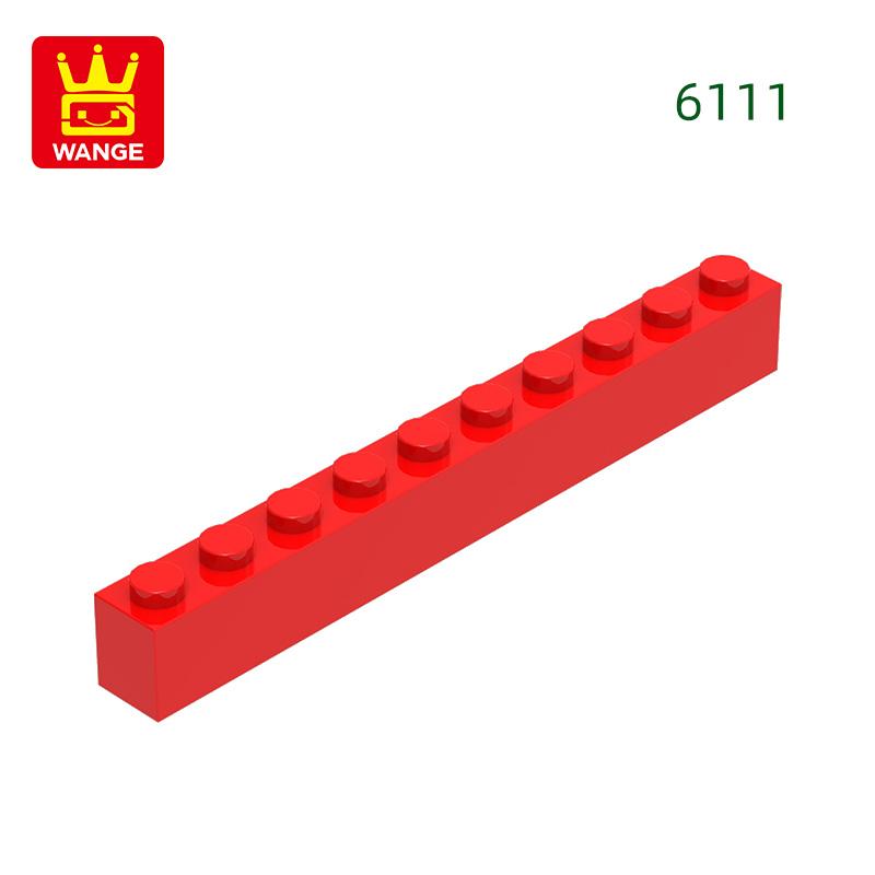Non-Toxic 25Pcs/Lot 6111 Thick 1X10 Basic Building Blocks Classic Construction Accessories Compatible With Brick Children Gift Box