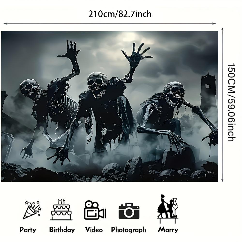 1 piece of 2D plane Gothic Zombie Apocalypse Halloween multi-purpose decoration suitable for festivals.PMJ