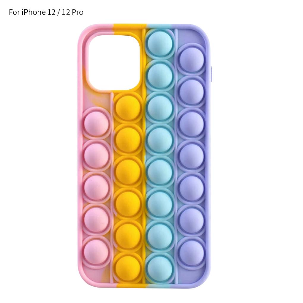 Colorful for 12 Pro Fidget Rainbow Silicone Soft Case Phone Cover New
