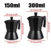 3cup/6cup Aluminum Mocha Espresso Percolator Pot Coffee Maker Coffee Maker Moka Pot Stovetop Coffee Maker