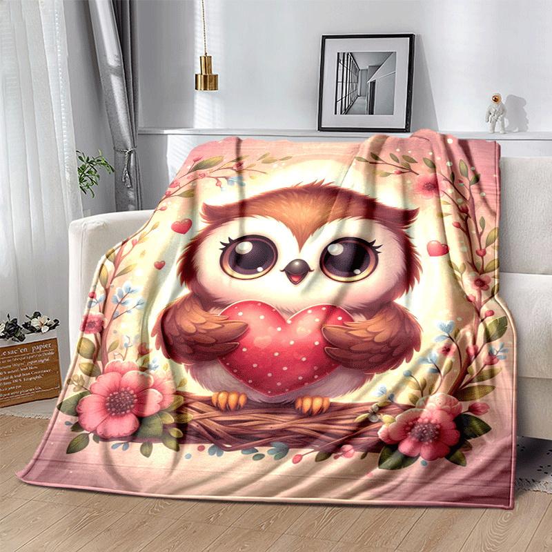 1pc Eagle Printing Lightweight Flannel Blanket, Comfortable and Warm Blanket, for Camping Sofa Bed and Couch Office, In All Seasons